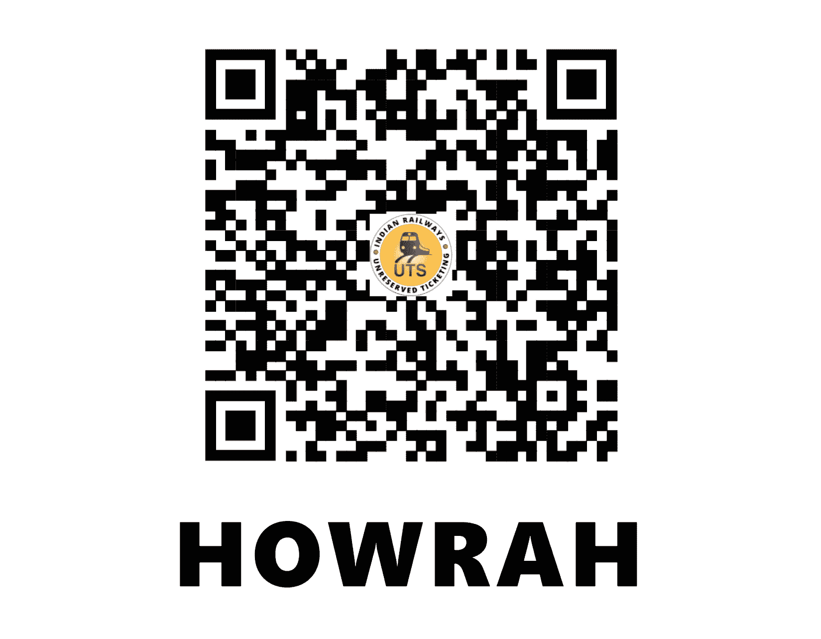 UTS QR Code for Howrah Junction - HWH